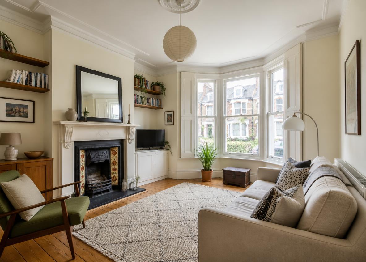 Front reception room at 14 Ashcroft Road